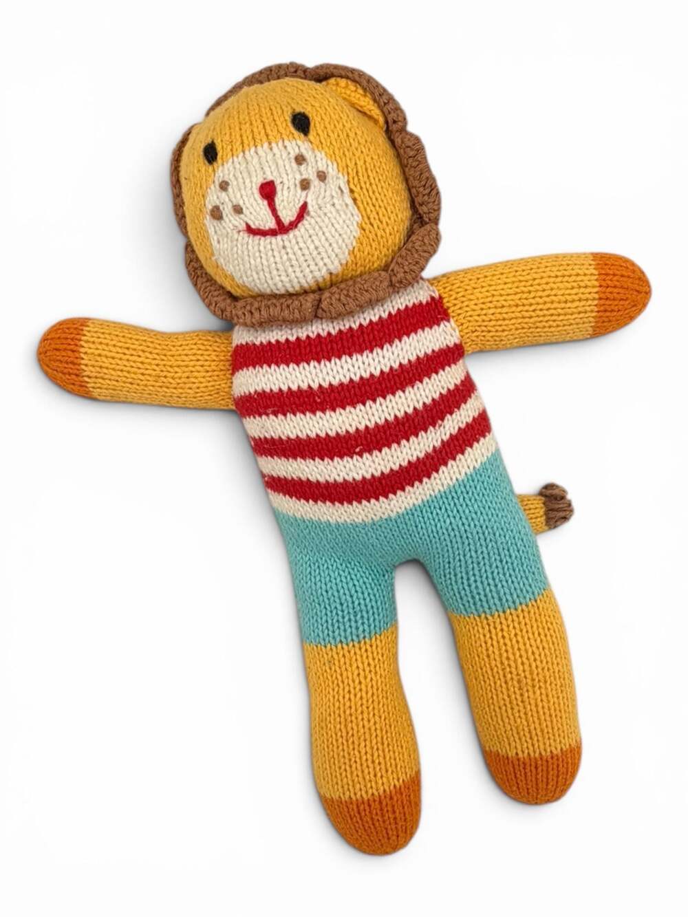 Zubels Leonard the Lion Hand-Knit Cotton Plush Doll